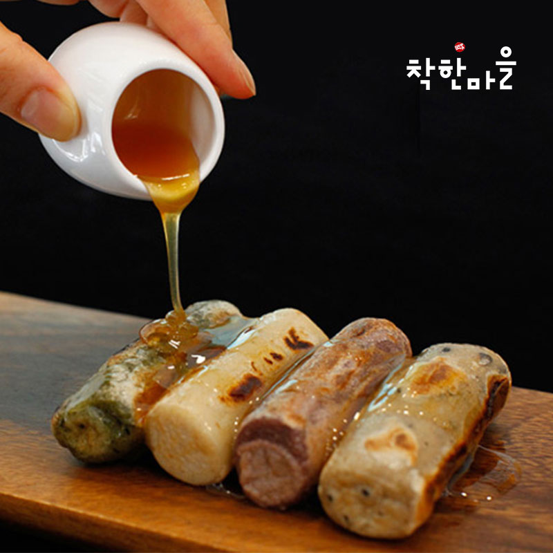 [마음이가] 현미 가래떡 4종 SET (귀리+서리태+쑥+오곡) / 총 2kg