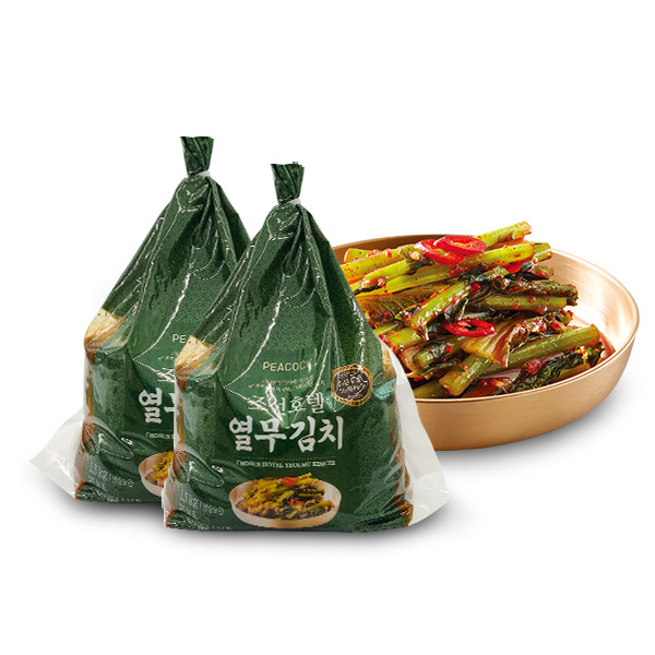 피코크 조선호텔 열무김치 1.5kgX2팩 + 맛김치 1.9kg (총 4.9kg)