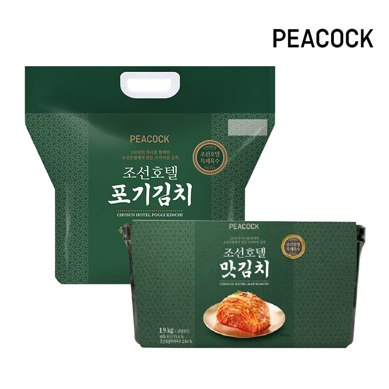 피코크 조선호텔 포기김치 4kg + 맛 김치 1.9kg (총 5.9kg)